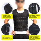 Adjustable Weighted Training Vest for Boxing Running and Fitness
