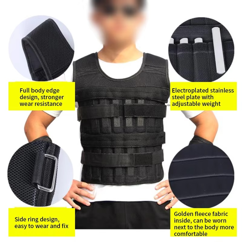 Adjustable Weighted Training Vest for Boxing Running and Fitness