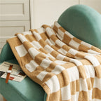 COLOURFUL CHECKERBOARD THROW