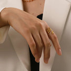Adjustable Spiraling Snake Ring