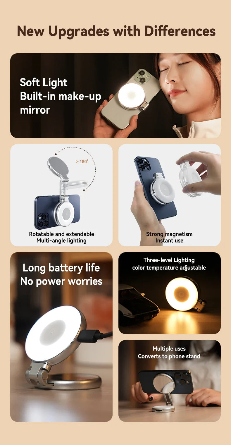 Magsafe Adjustable Selfie Fill Light