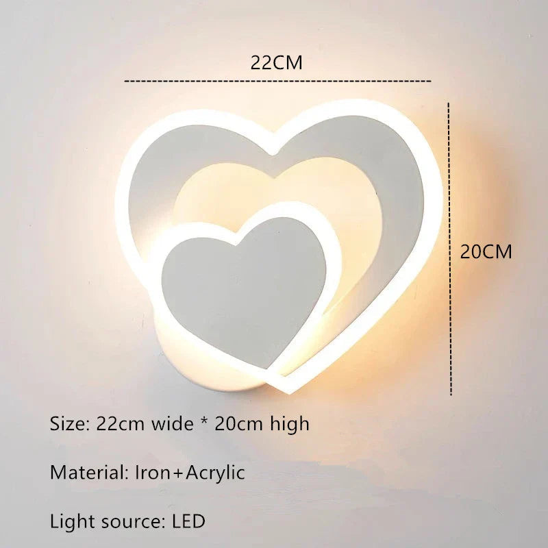 HeartGlow Wall Lamp - Modern LED Lighting