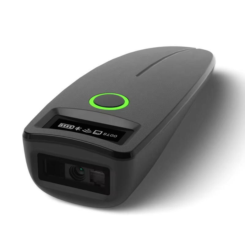 Portable Barcode Scanner With OLED Display And Vibration Feedback
