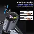 5-in-1 Car fast charger with Air Freshener