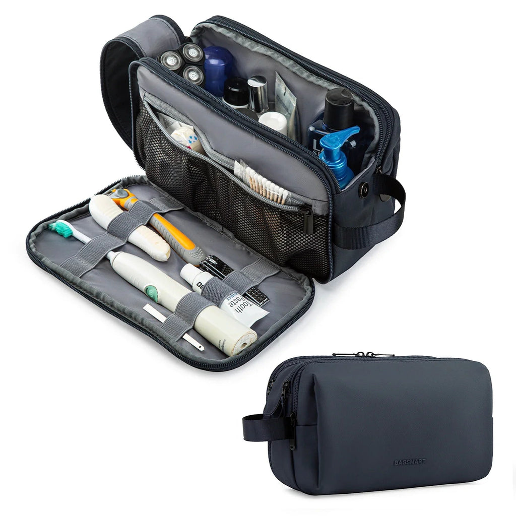Kosmetixo Waterproof Cosmetic Bag for Women & Men | Lightweight Toiletry Bag | Travel Accessories for Toiletries & Make-up | Unisex Travel Organizer