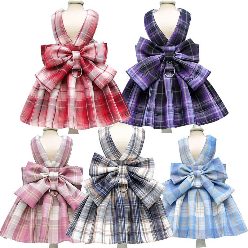 Adjustable Dog Harness with Elegant Bow for Stylish Walks