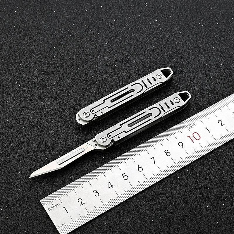 Replaceable Blades Foldable EDC Knife