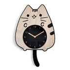 Happy Curious Cat Wall Clock