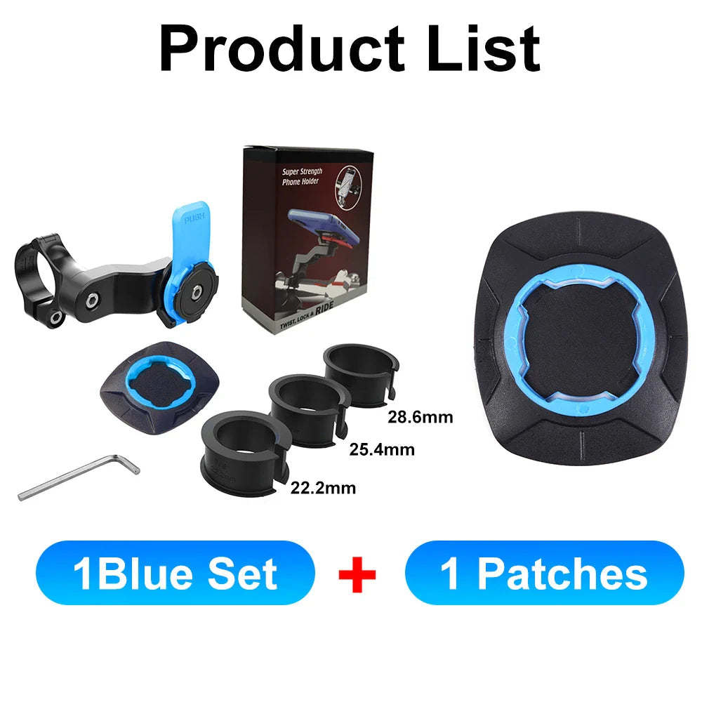 RIDELOCK Pro Mount | Shockproof Phone Holder for Bike & Motorcycle | 360° Rotatable | For 4.7–7.2" Smartphones
