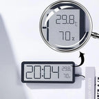 TimeVibe Large LED Digital Wall Clock with Temperature & Humidity Display