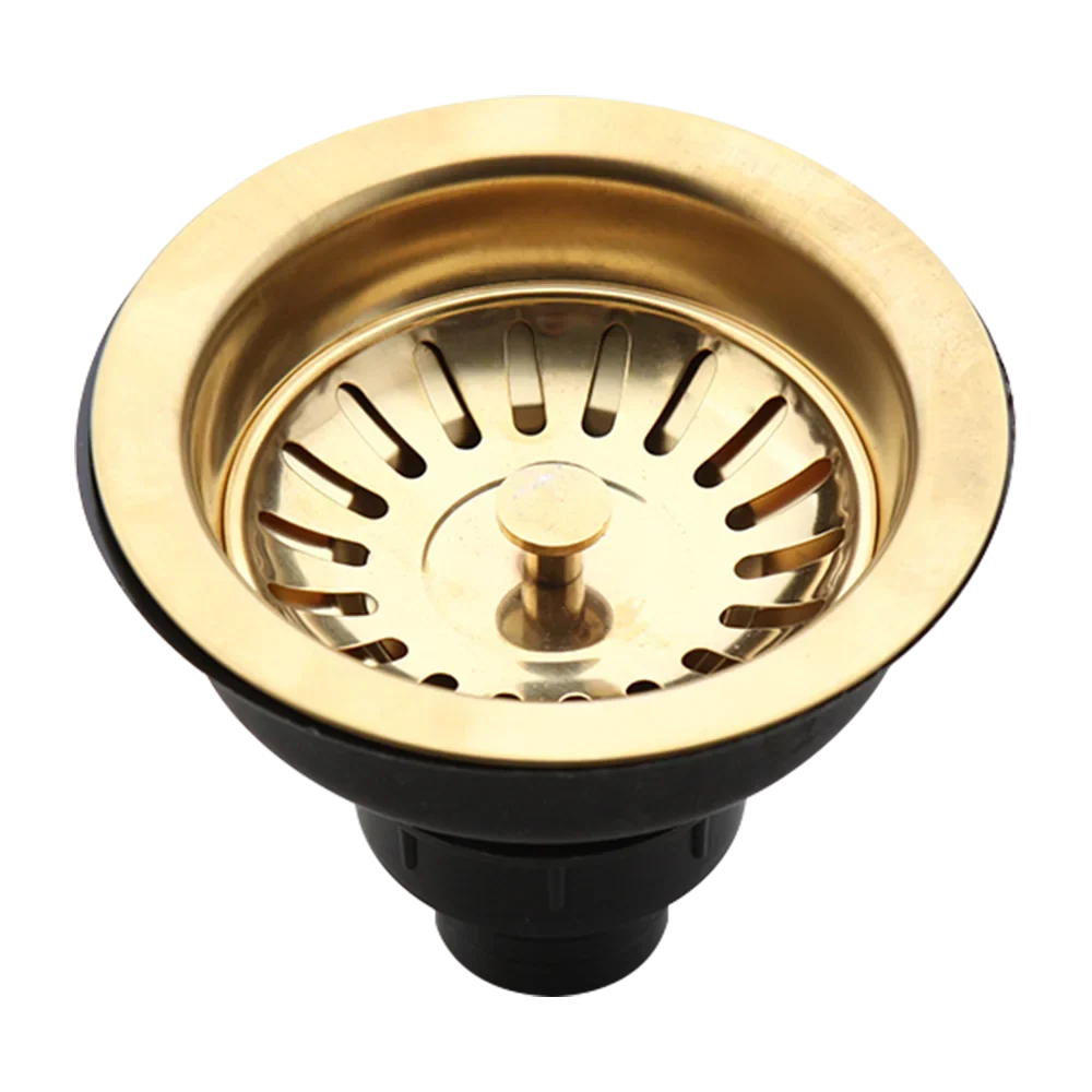 AquaGuard Stainless Steel Sink Strainer with Odor Filter – Pop-Up Stopper & Anti-Blocking Basket