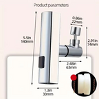 Versatile Splash-Proof Faucet Adapter for Kitchen and Bathroom Sinks