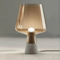 Modern desk lamp with a concrete look and elegant appearance