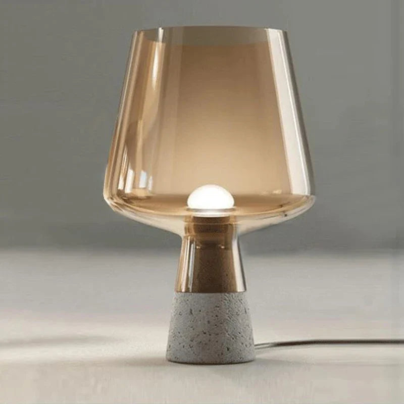 NordicCement Table Lamp – Minimalist Design with Concrete Base