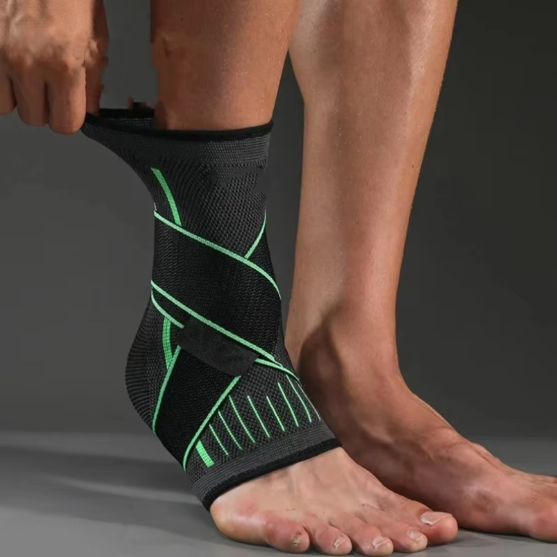 Adjustable Compression Ankle Support Brace for Sports and Workout