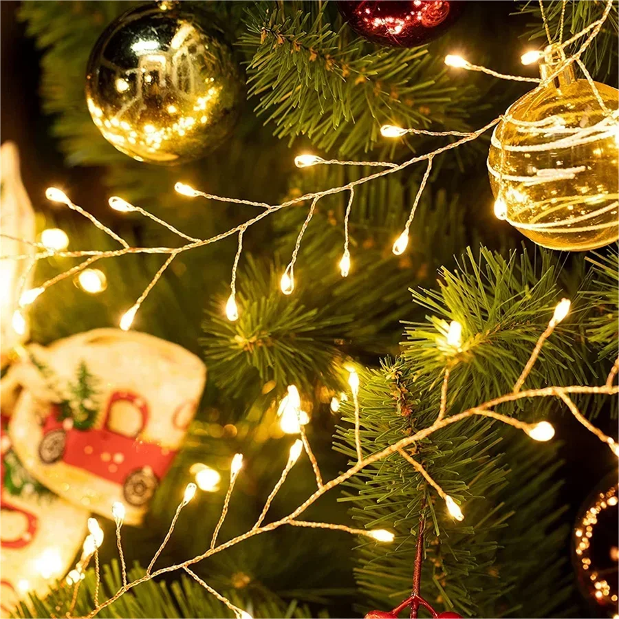 Cluster LED String Lights Lumistra | Warm White & Cool White | 36 m Silver Wire | Waterproof IP44 | For Christmas, Wedding & Party