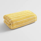 Retro Striped Polyester Towel, Quick-Drying and Machine-Washable