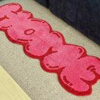 Pink Tufted "HOME" Balloon Font Rug