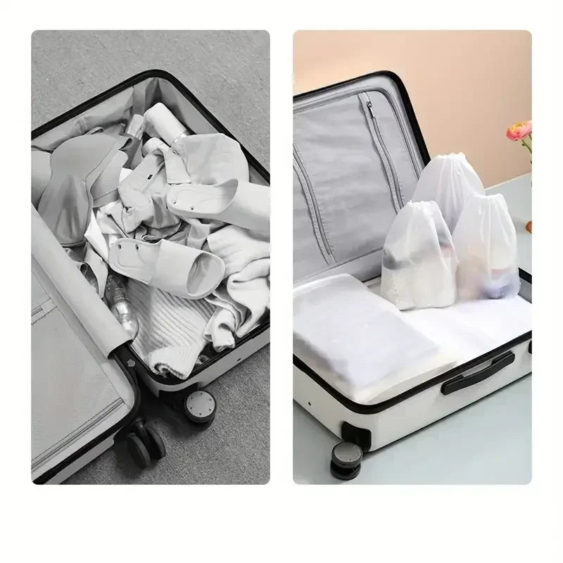 Travix Shoe Bag Set | Waterproof & Transparent | Pack of 10 | For Travel & Everyday Use