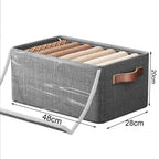 Storage box with lid | Stackable | With handle | 47x28x20 cm