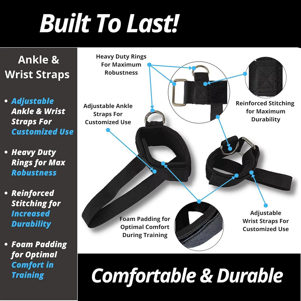 Resistance Training Belt Set for Leg and Core Strength