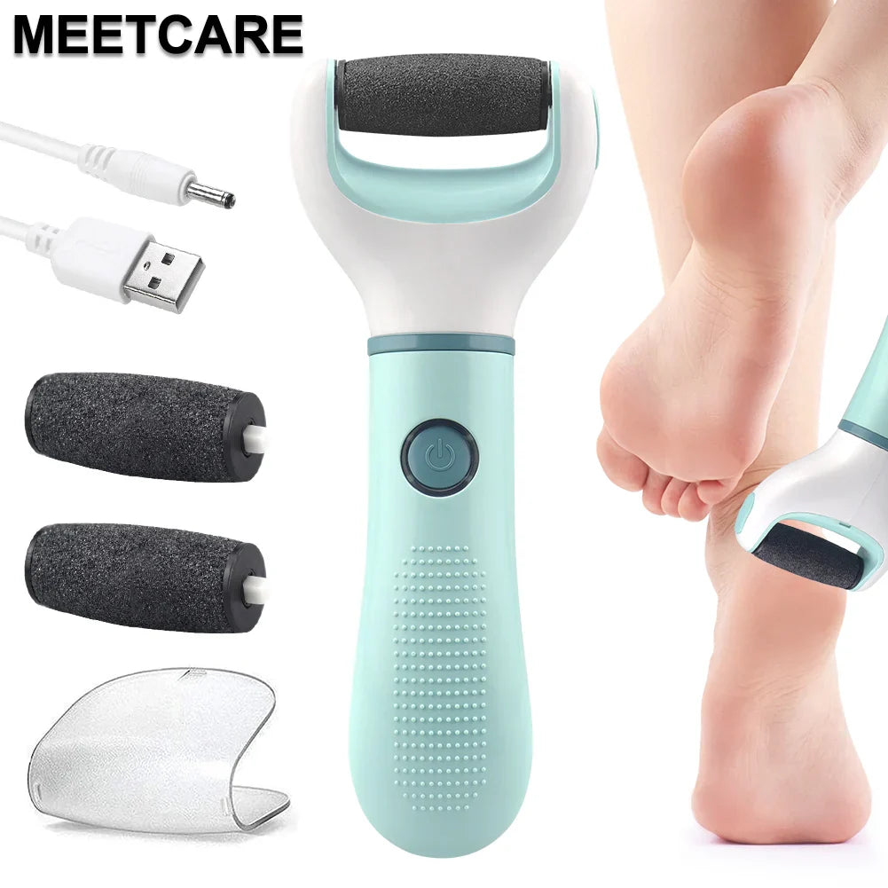 Pedivance Electric Callus Remover with USB Charging | For gentle foot care & pedicure | Removes dry, cracked & calloused skin – 1200 mAh