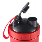 Stainless Steel 24oz Sports Shaker Bottle with Measurement Scale for Gym and Outdoor Fitness