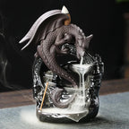 Dracarys Ceramic Incense Holder | Backflow Design with Dragon | Vintage Decor | For Meditation & Aromatherapy