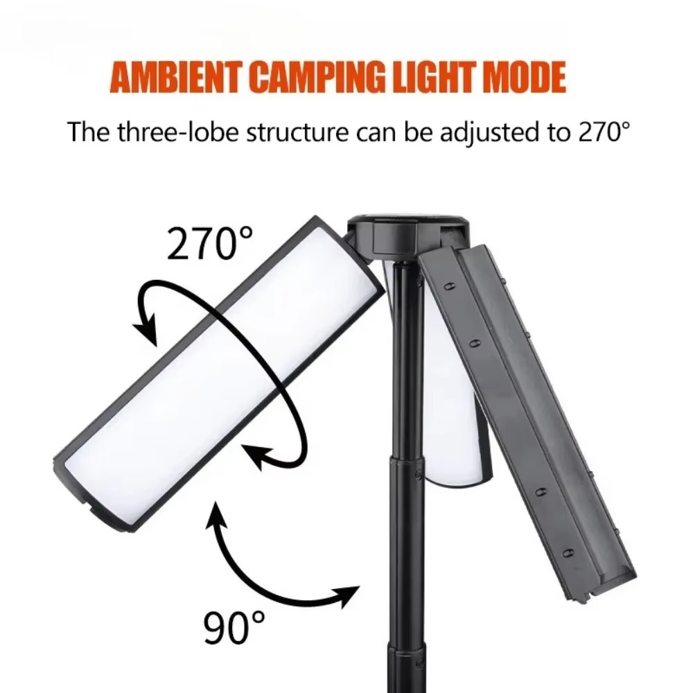 Rechargeable 2-in-1 Telescoping Camping Lantern & Flashlight with Hook