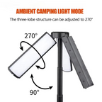 Rechargeable 2-in-1 Telescoping Camping Lantern & Flashlight with Hook