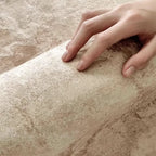 Irregular Polyester Plush Rug with Machine-Washable Surface for Bedroom and Living Room