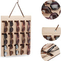 GlasSpace Organizer | Wall-mounted Glasses Holder | Foldable Sunglasses Storage Bag | Space-saving & Dustproof | 42 × 38 cm