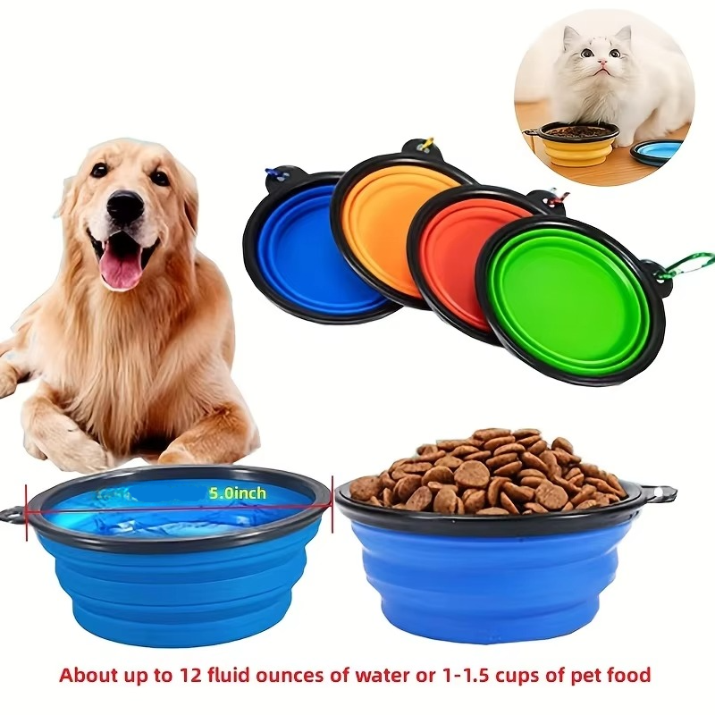 Collapsible Silicone Pet Bowl for Travel