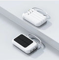 PowerVolt Max 20K | Solar-powered power bank | 4 charging cables integrated | LED flashlight