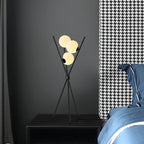 LunaGlow 3D Moon Floor Lamp modern design with tripod LED!