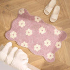 Abstract Floral Tufted Bathroom Mat