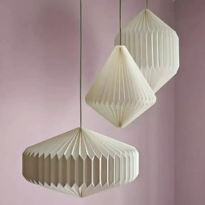 Elegant origami-inspired paper lantern