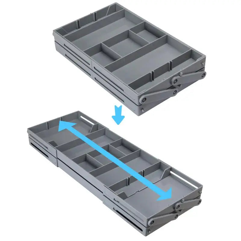 Multi Level Collapsible Organizer Drawer
