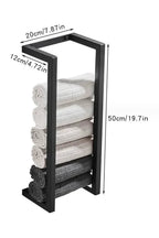 Slim Black Bathroom Shelf