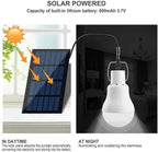 Solar lamp with solar panel – Energy-saving LED lamp for indoor and outdoor use