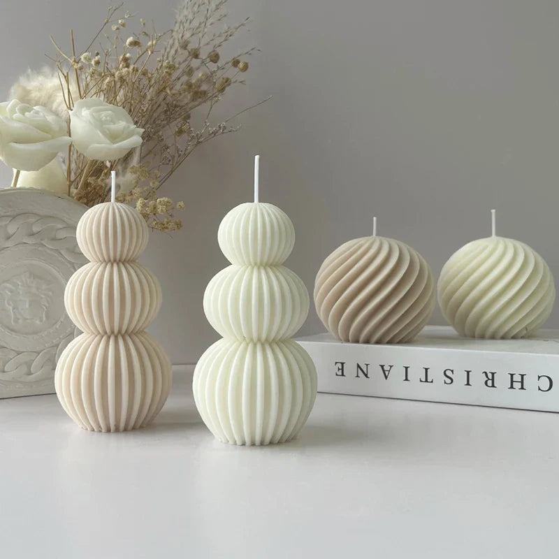 Creative Geometric Scented Candle Golf Ball Design Decoration