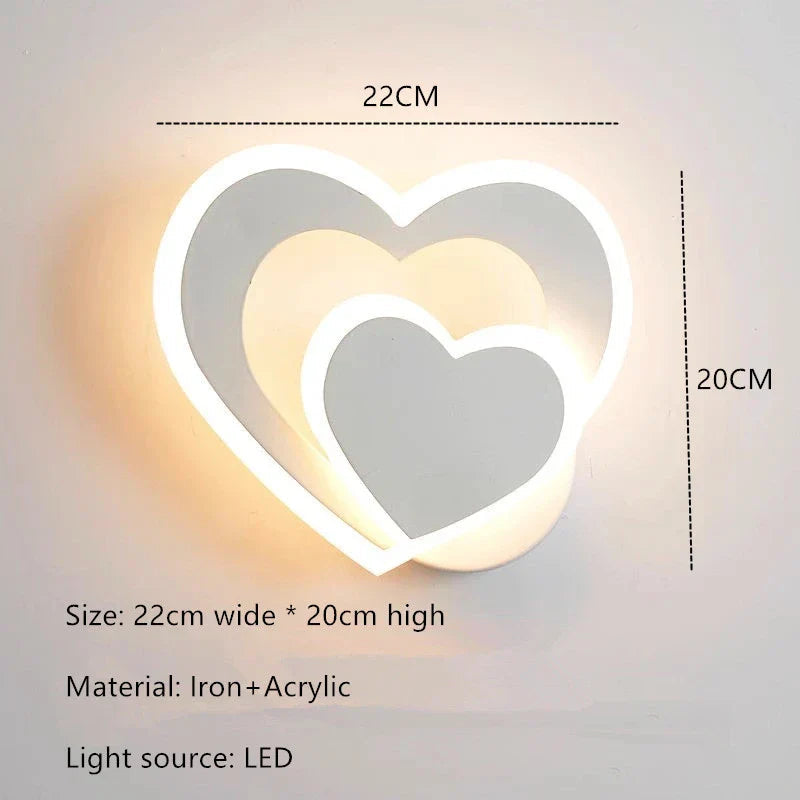 HeartGlow Wall Lamp - Modern LED Lighting