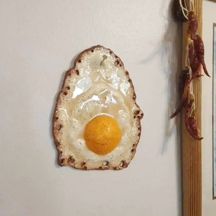 Crispy Fried Egg Wall Sculpture