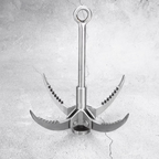 Stainless Steel Compact Folding Grappling Hook & Climbing Claw