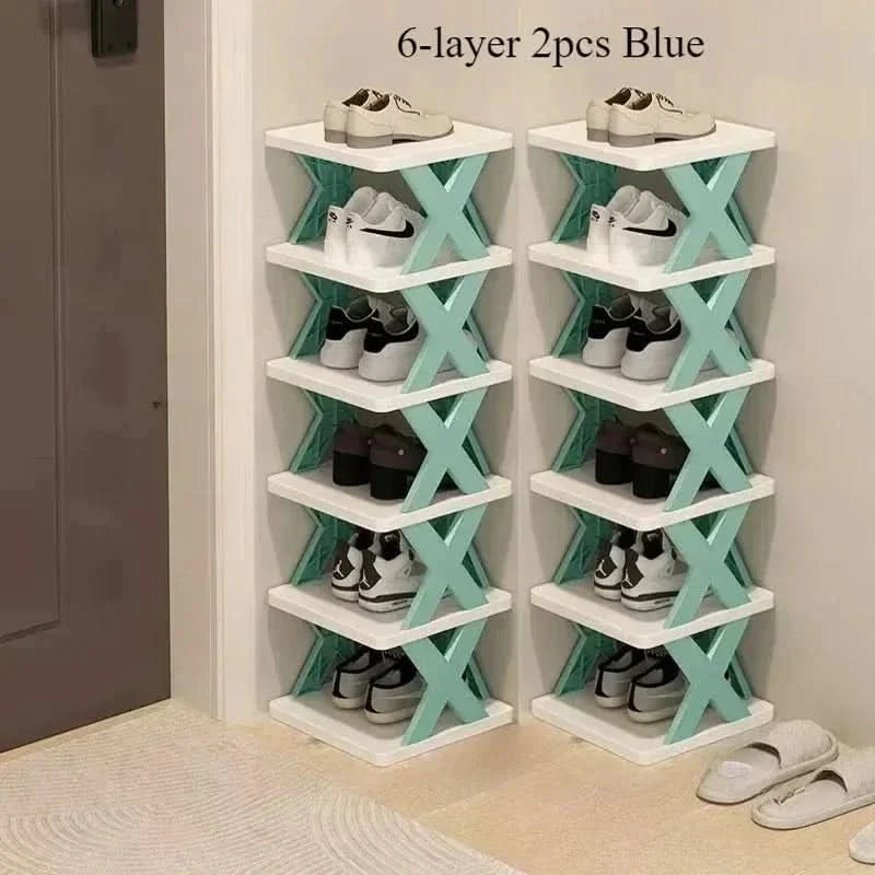 Multi-layer shoe organizer for space-saving storage