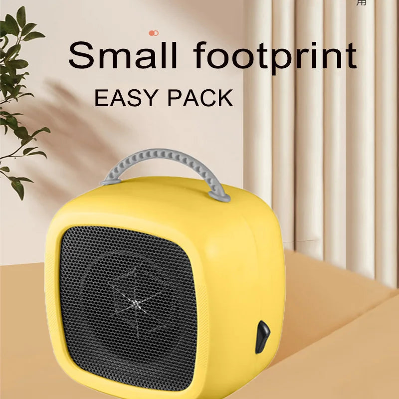 HeatEase | Mini Table Heater | Portable PTC Ceramic Heater | 14.2×14.1×10.1 cm | Quiet & Energy Saving