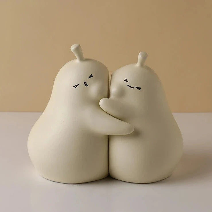 Hugging Pear Bookends