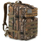 TACTICO45 45 L Outdoor Rucksack | Molle-System | 3-Day Capacity | Robust & Multifunctional – Black/Khaki/Olive