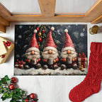 Christmas Gnome Welcome Door Mat Bathroom Entrance Floor Mat