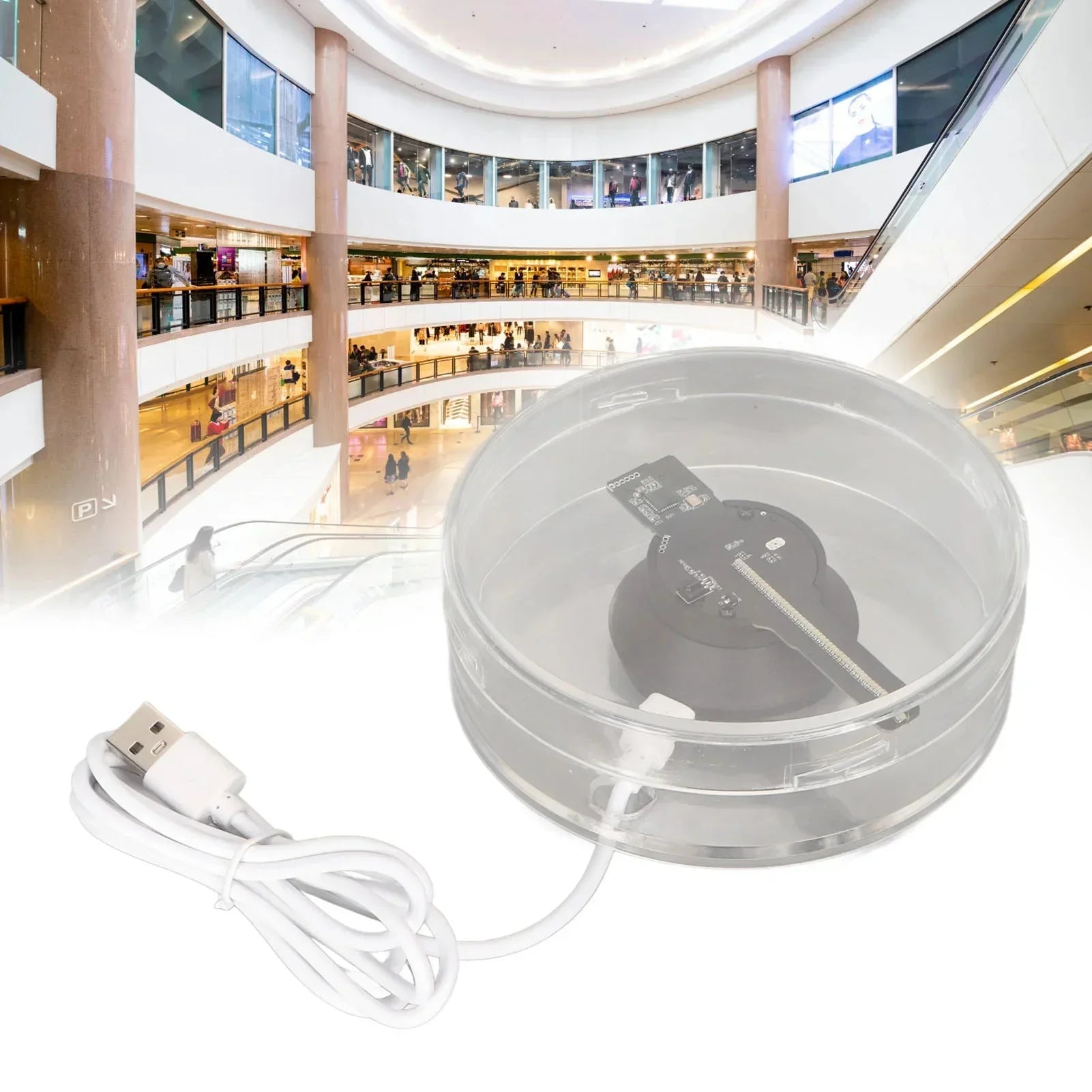 Mini 3D WiFi Display Remote Hologram Fan